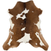 Brown and White Calfskin: brown with white spots - 3'2" x 2'4" (CALF902)