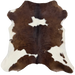 Dark Brown and White Calfskin: dark brown with white spots - 3'2" x 2'9' (CALF906)