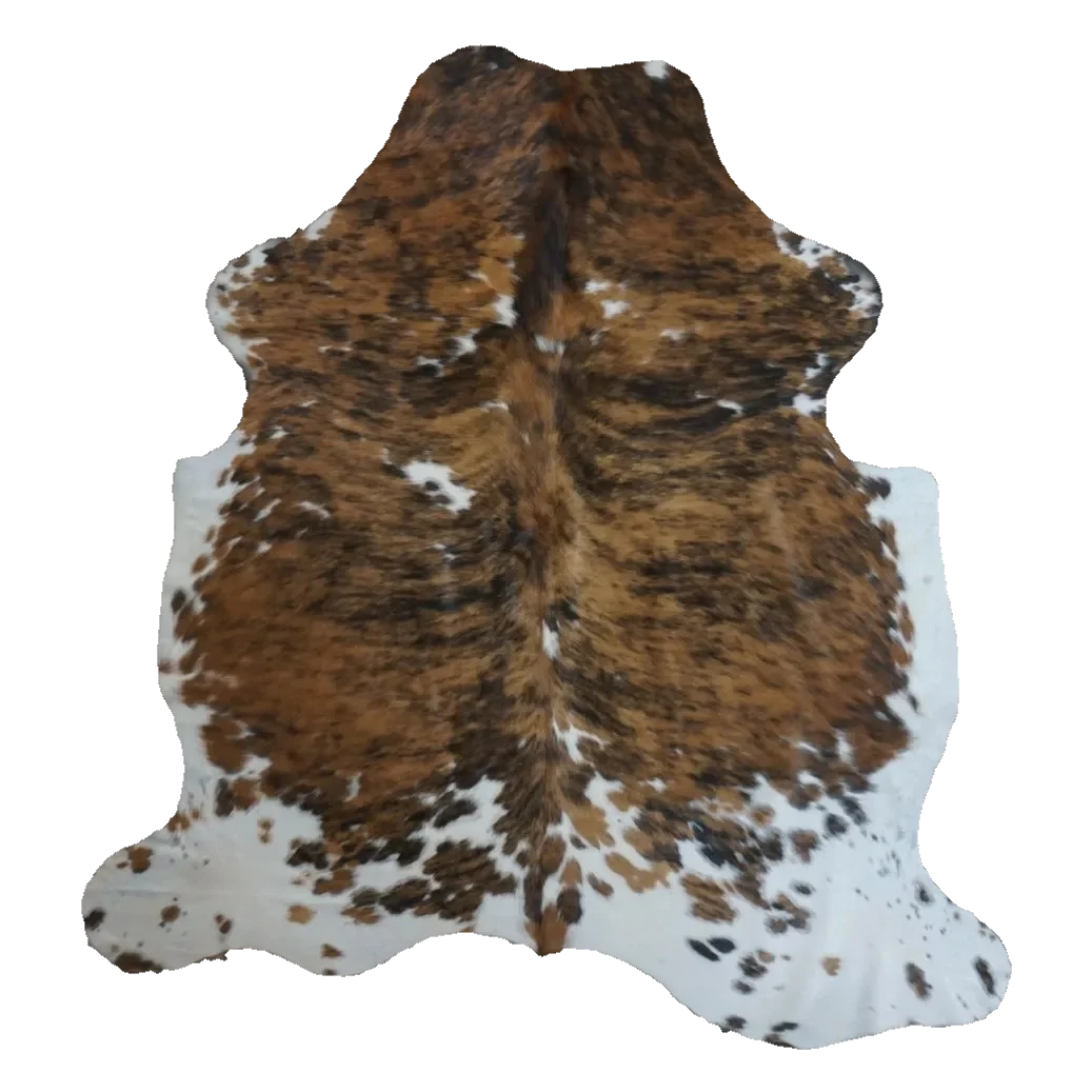 Tricolor X-Large Cowhide Rug, 7'1" x 6'6" #CH-005