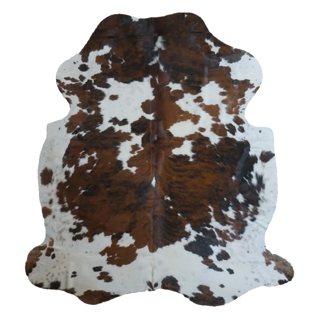 Tricolor X-Large Cowhide Rug, 7' x 6'4" #CH-011