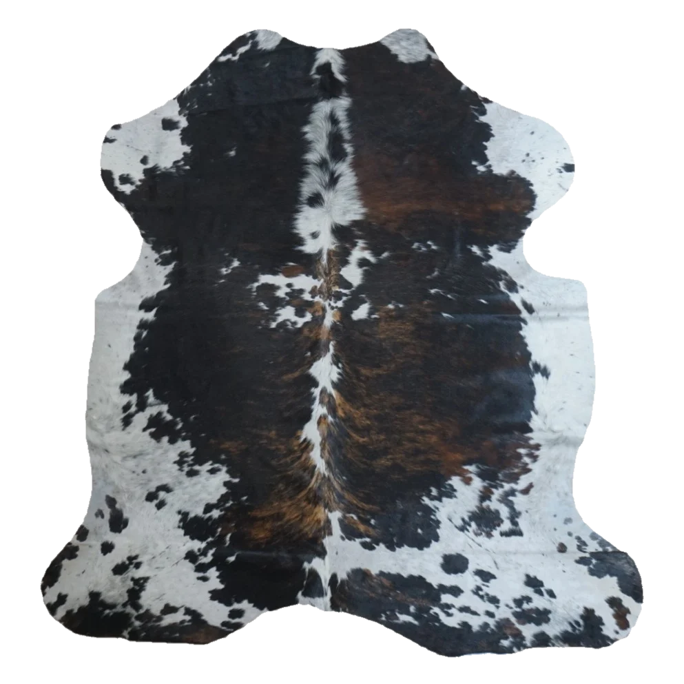 Tricolor X-Large Cowhide Rug, 6'10" x 6'6" #CH-012