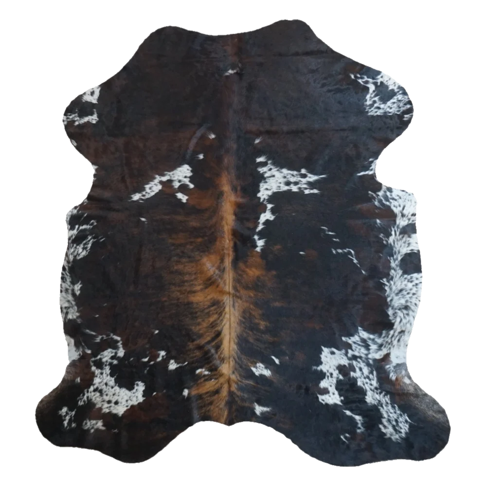 Tricolor X-Large Cowhide Rug, 6'9" x 6'4" #CH-014