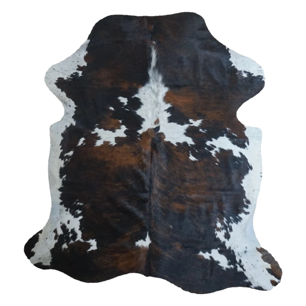 Tricolor X-Large Cowhide Rug, 7'1" x 6'5" #CH-022