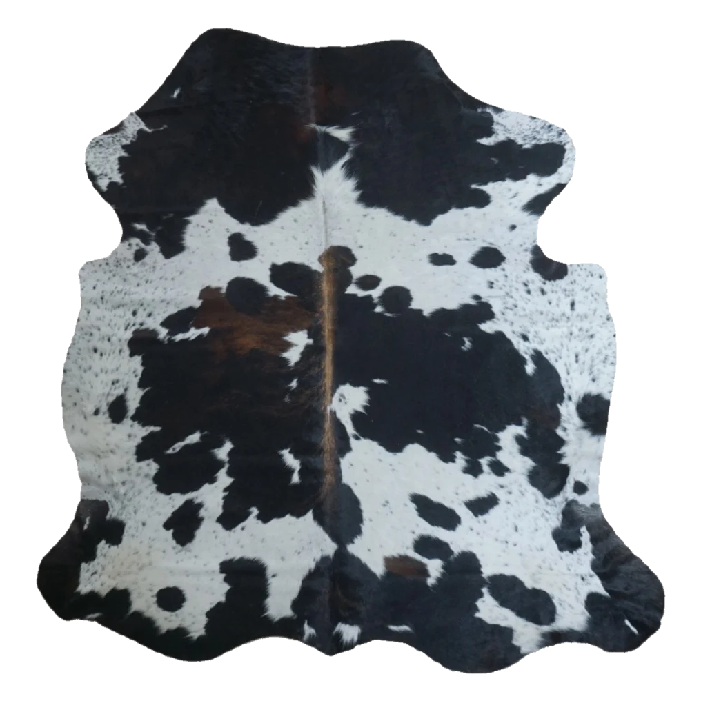 Tricolor X-Large Cowhide Rug, 7' x 6'9" #CH-027