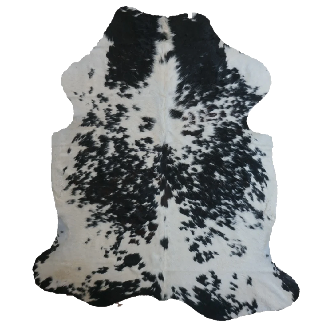 Black and White X-Large Cowhide Rug, 7'6" x 6'5" #CH-031