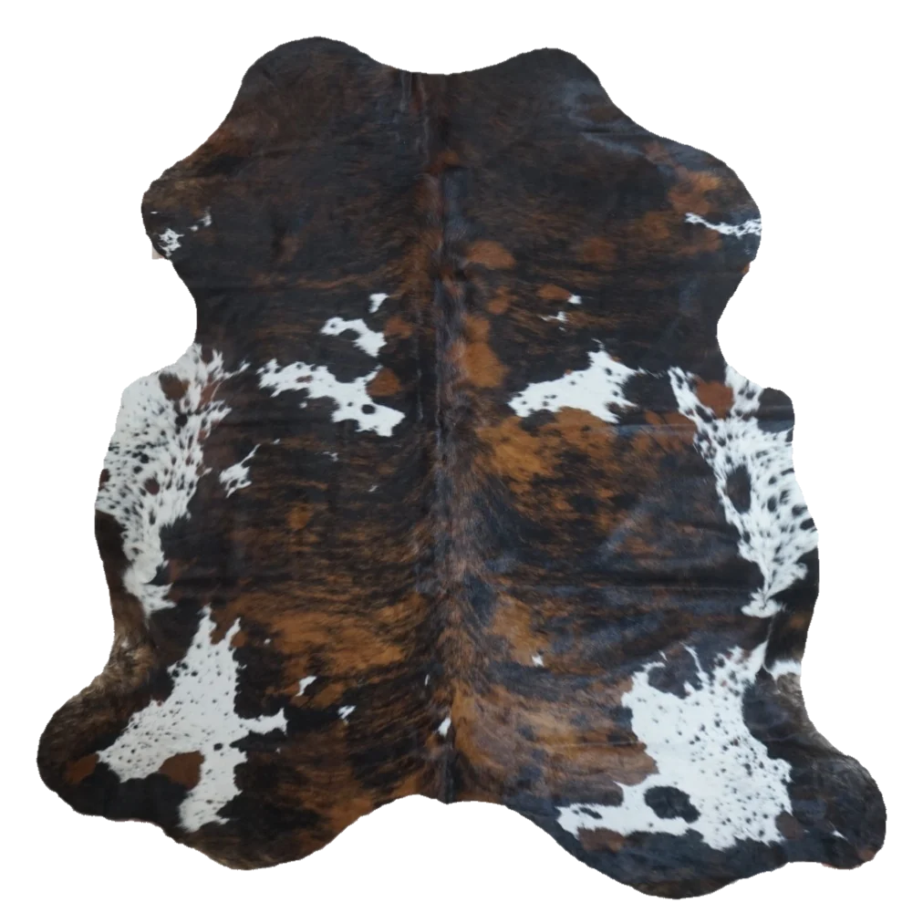 Tricolor X-Large Cowhide Rug, 7' x 6'11" #CH-033