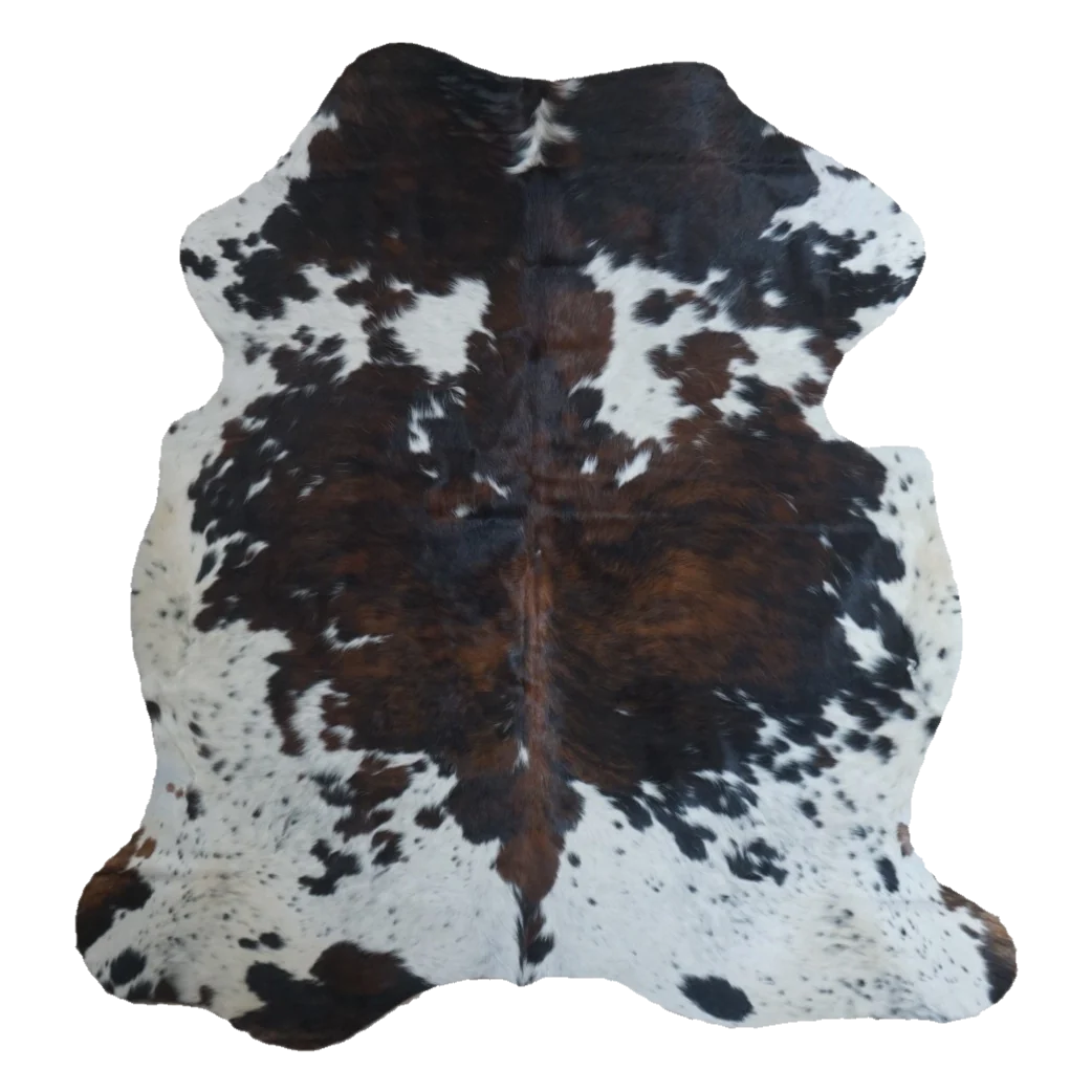 Tricolor X-Large Cowhide Rug, 7'1" x 6'7" #CH-038