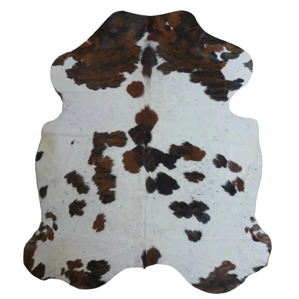 Tricolor X-Large Cowhide Rug, 7'2" x 6'4" #CH-046
