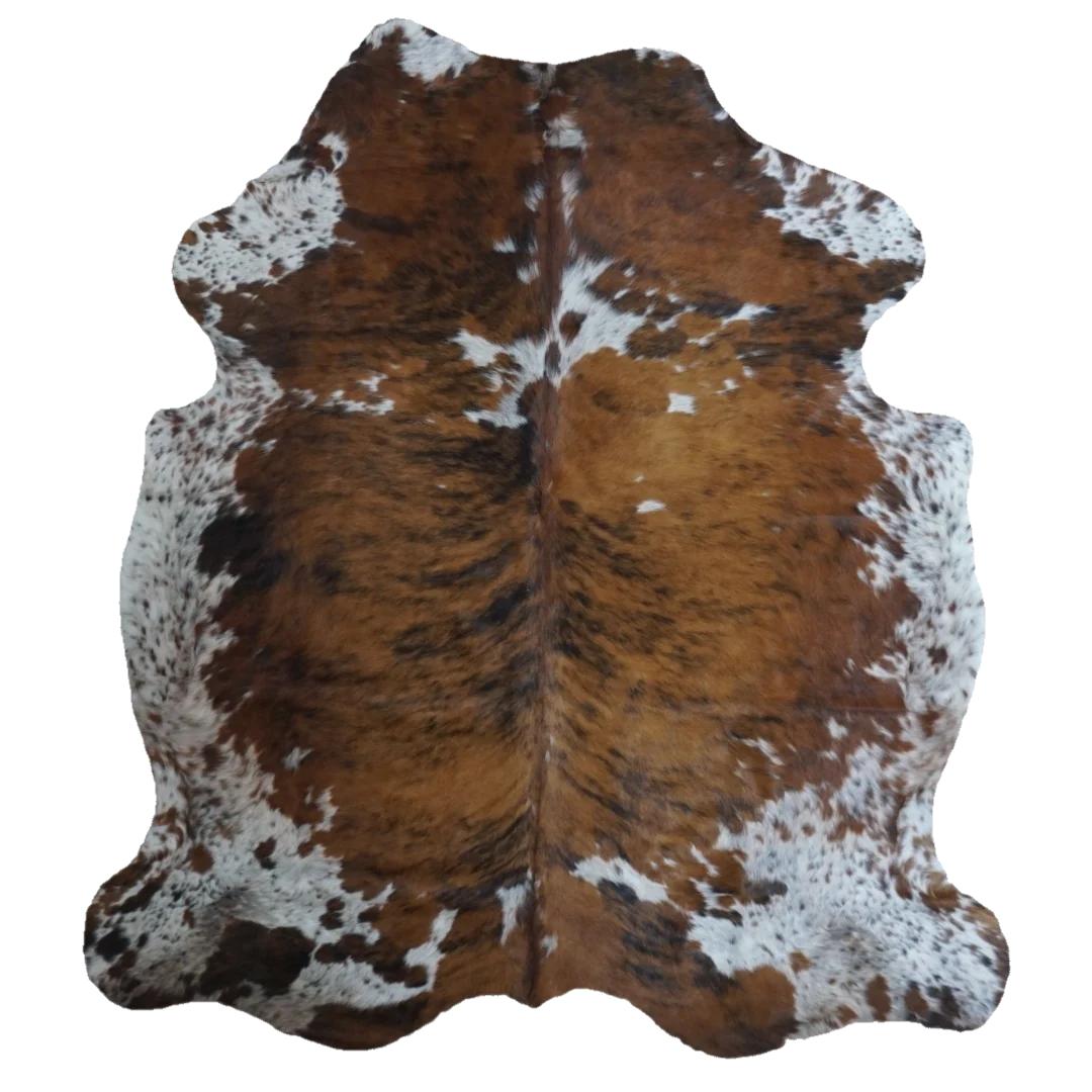 Tricolor X-Large Cowhide Rug, 7'7" x 6'9" #CH-047