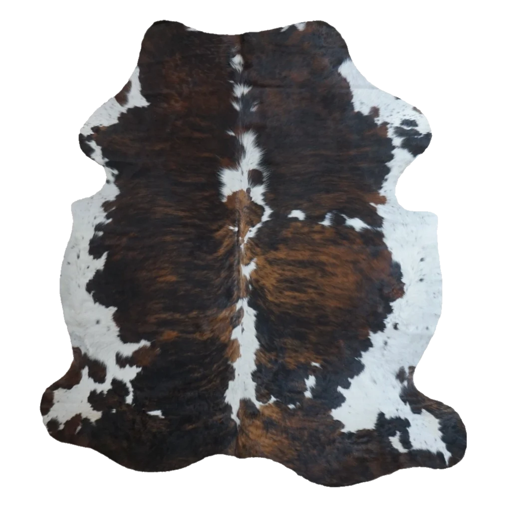 Tricolor X-Large Cowhide Rug, 7' x 6'4" #CH-048