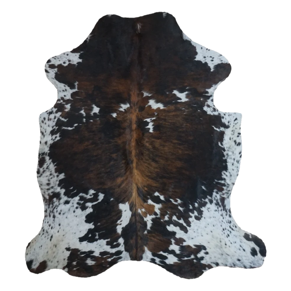 Tricolor X-Large Cowhide Rug, 7'1" x 6'6" #CH-052