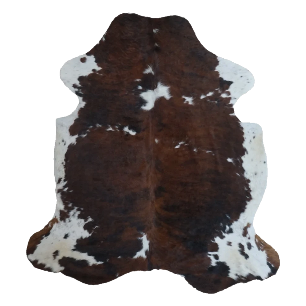 Tricolor X-Large Cowhide Rug, 7'2" x 6'6" #CH-057