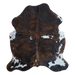 Tricolor Large Cowhide Rug, 6'9" x 5'10" #CH-087