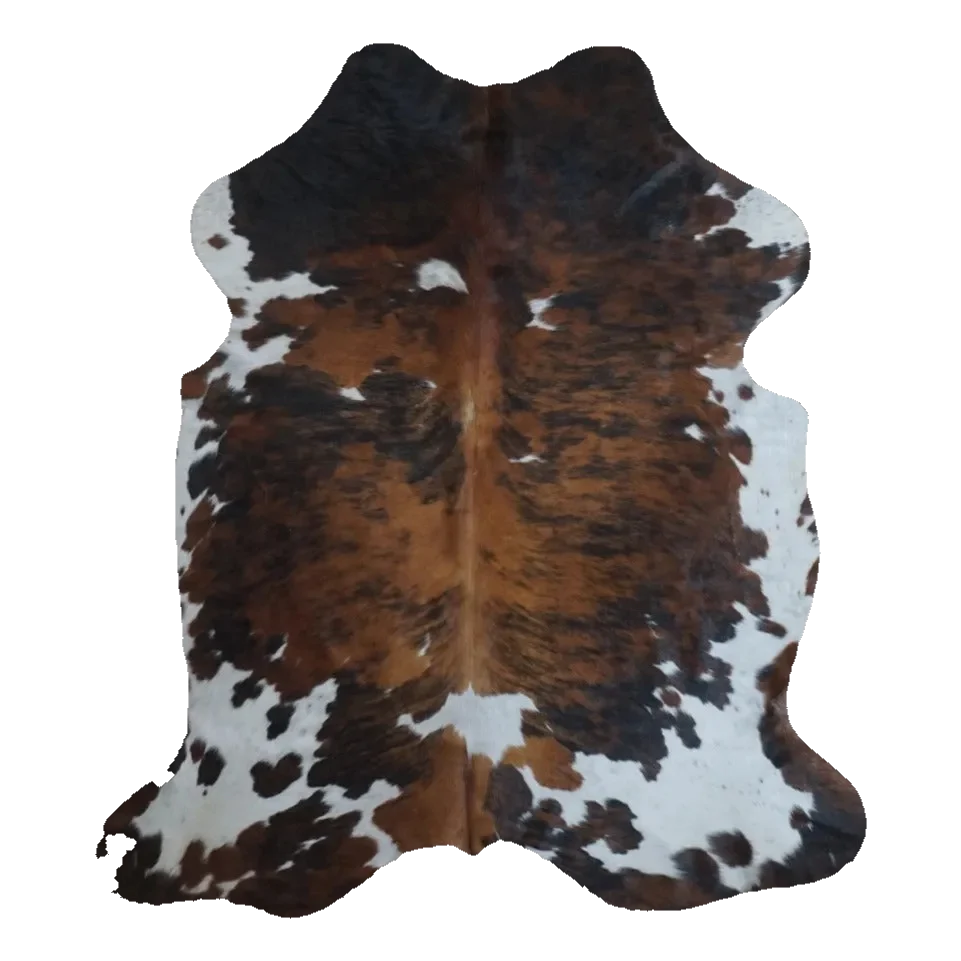 Tricolor X-Large Cowhide Rug, 6'11" x 6'2" #CH-092