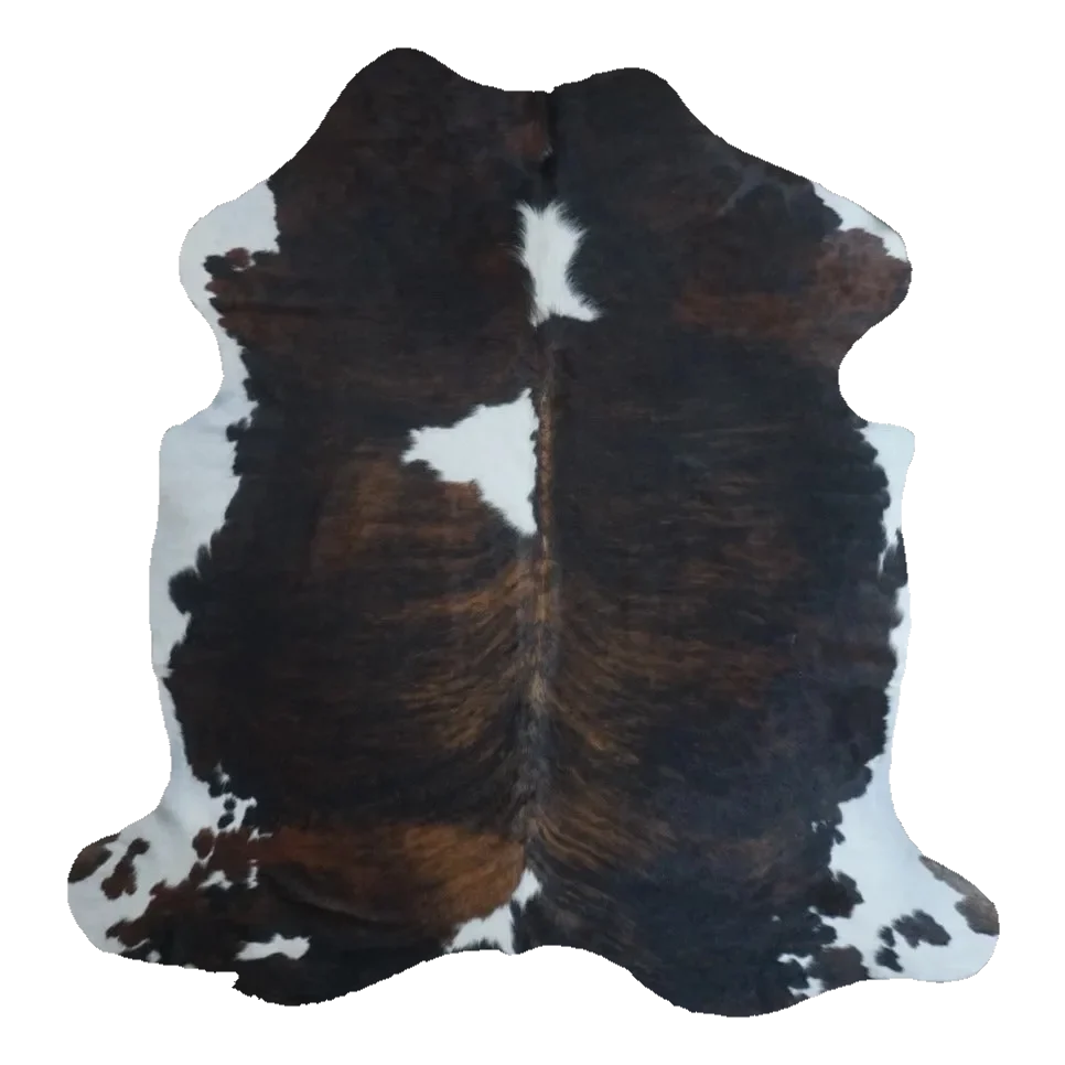 Tricolor X-Large Cowhide Rug, 7' x 6'9" #CH-097