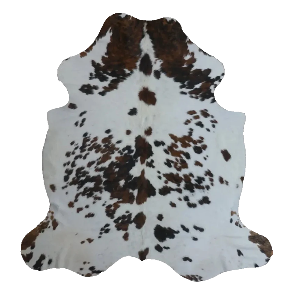Tricolor X-Large Cowhide Rug, 7'1" x 6'6" #CH-099