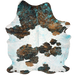 Large Tricolor Colombian Cowhide w/ Turquoise Acid Wash - 7'8" x 5'8" (COAW519)