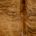 closeup of this Colombian Brindle Cowhide, showing reddish brown with black, brindle markings (COBR1619)