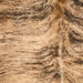 Closeup of this Colombian Brindle Cowhide, showing light brown with black, brindle markings  (COBR1622)