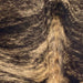 Closeup of this Large Colombian Brindle Cowhide, showing black with light brown, brindle markings  (COBR1715)