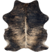 Black and Lt Brown Colombian Brindle Cowhide - 7' x 5'4" (COBR1718)
