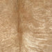 Closeup of this Large Colombian Brindle Cowhide, showing light brown with white, brindle markings (COBR1723)
