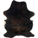 Black and Reddish Brown Colombian Brindle Cowhide: black with reddish brown, brindle markings - 7'1" x 4'10" (COBR1757)