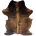 Brown and Black Colombian Brindle Cowhide: brown with black, brindle markings - 6'11" x 4'7" (COBR1758)