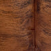 Closeup of this Colombian Brindle Cowhide, showing red brown with black, brindle markings (COBR1760)