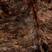 Closeup of this Colombian, Brindle Cowhide, showing brown and black (COBR984)