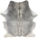 Gray Colombian Cowhide: gray with light gray on the belly and hind shanks - 6'11" x 5'5" (COGR317)