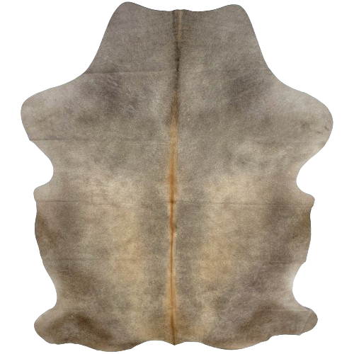 Taupe Colombian Cowhide:  taupe, with light beige down both sides of the back, and it has red brown down the spine - 7'2" x 5'3" (COSL237)