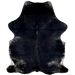 Large Black and White Colombian Cowhide: black with a few white speckles on the back, belly, butt, and shanks - 7'11" x 5'8" (COSP3185)