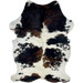 Colombian Tricolor Cowhide: white with small, black spots, and large spots that have a mix of black and brown - 6'11" x 4'6" (COTR1205)