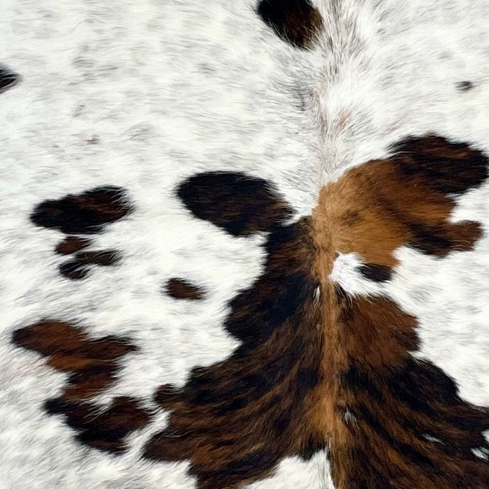 Colombian Speckled Tricolor Cowhide - 6'7" x 5'6" (COTR1279)