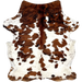 Colombian Tricolor Cowhide: white with red brown and black spots - 6' x 4'10" (COTR1490)