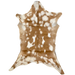 Light Brown and White Spotted Goatskin:  light brown with white spots - 3'4" x 2'5" (GOAT241)