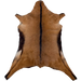 Brown Goatskin: brown with dark brown down the spine and on the belly - 2'11" x 2'2" (GOAT423)