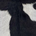 closeup of this Goatskin, showing black with white spots (GOAT442)