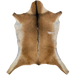 Brown Goatskin: brown with blackish brown speckles, and blackish brown down the spine - 3'1" x 2'5" (GOAT449)