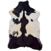 Off-White and Dark Brown Goatskin: off-white with dark brown spots  - 2'8" x 1'8"  (GOAT452)