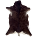 Dark Brown Goatskin: dark brown with white spots and speckles along the edges - 3' x 2'1" (GOAT462)