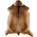Brown Goatskin:  brown with dark brown speckles and dark brown down the spine and a strip across the shoulder  (GOAT464)