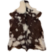 Brown and Off-White Goatskin: brown with off-white spots - 2'7" x 1'8" (GOAT473)