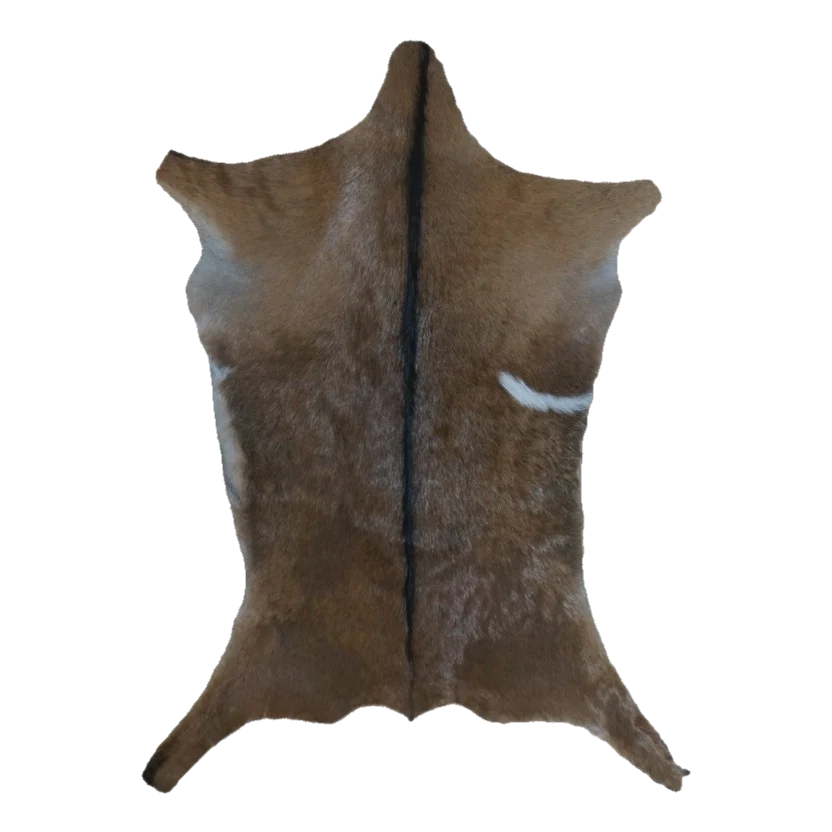Brown Goat Hide Rug, 3'3" x 2'4" #GT-004