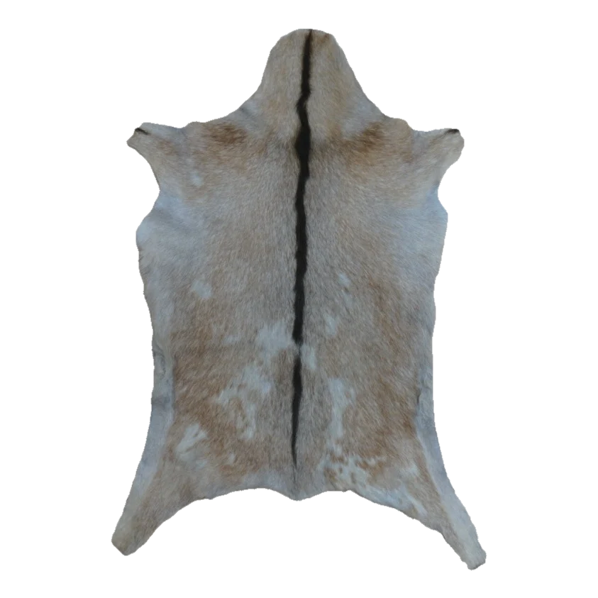 Cream Goat Hide Rug, 3'3" x 2'3" #GT-012