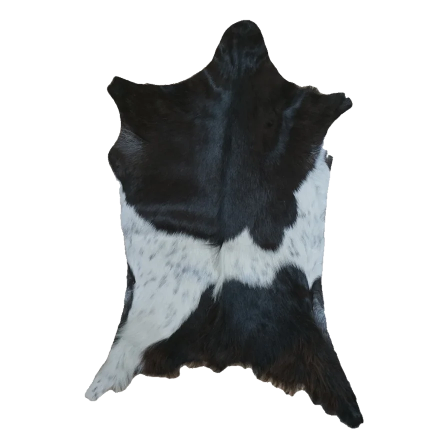 Black and White Goat Hide Rug, 3'6" x 2'4" #GT-039