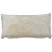 Lumbar Pillow - showing Off-White Cowhide - 24" x 12" (LPIL102)