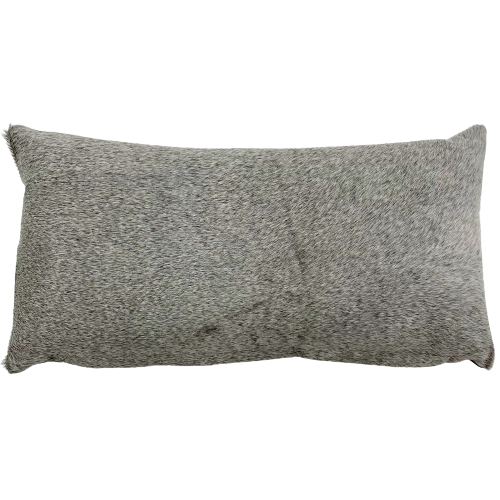 Lumbar Pillow - showing Gray Cowhide - 24" x 12" (LPIL103)
