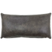 Lumbar Pillow - showing two tone gray leather - 24" x 12" (LPIL103)